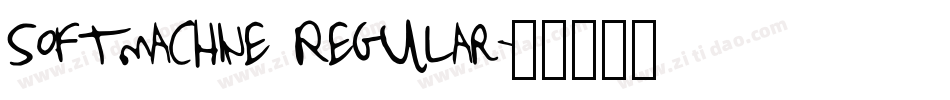 Softmachine Regular字体转换